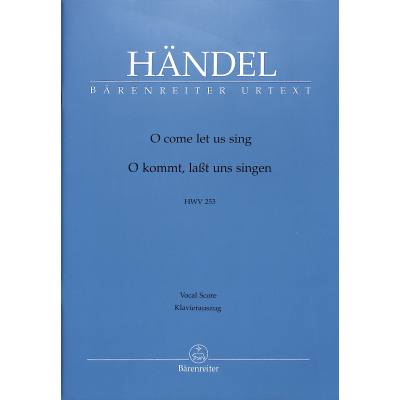 9790006532278 - O kommt lasst uns singen HWV 253 - Anthem