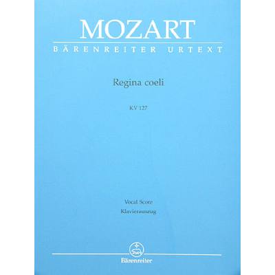 9790006459162 - Regina coeli B-Dur KV 127 9790006459162 - Regina coeli B-Dur KV 127