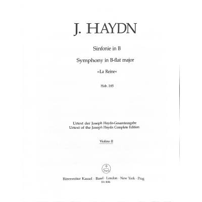 9790006532162 - Sinfonie 85 B-Dur HOB 1 85 (La Reine)