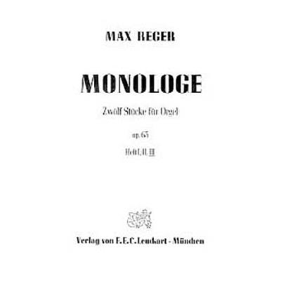 9990050138215 - Monologe 3 op 63 (12 Stücke 3)