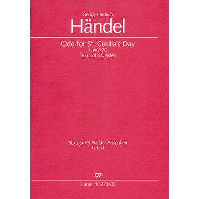 9790007039257 - Ode for St Cecilias day HWV 76