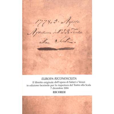 9788875927868 - Europa riconosciuta