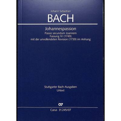 9790007072131 - Johannes Passion BWV 245 9790007072131 - Johannes Passion BWV 245