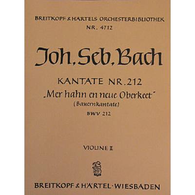 9790004319482 - Kantate 212 mer hahn en neue Oberkeet BWV 212 (Bauernkantate)