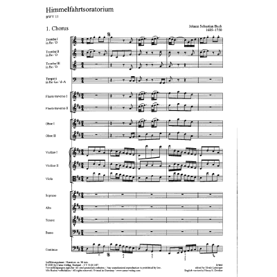9790007092818 - Kantate 11 lobet Gott in seinem Reichen BWV 11 9790007092818 - Kantate 11 lobet Gott in seinem Reichen BWV 11