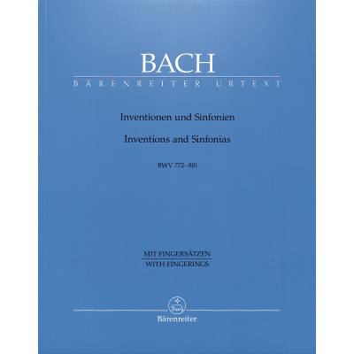 9790006530519 - Inventionen + Sinfonien BWV 772-801