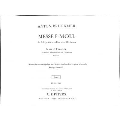 9790014107659 - Messe f-moll 9790014107659 - Messe f-moll