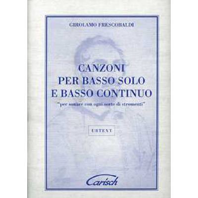 Canzoni per basso solo e basso continuo