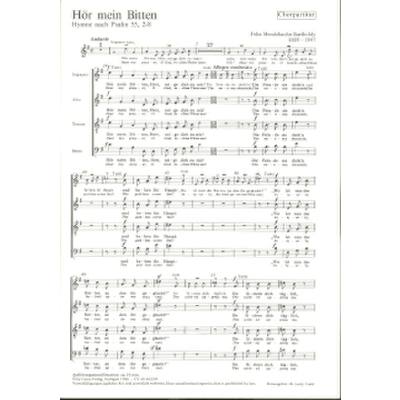 9790007063405 - Hör mein Bitten Herr - Hymne