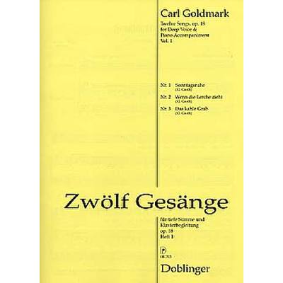 9790012405801 - 12 Gesänge op 18 Heft 1 (Nr 1-3) 9790012405801 - 12 Gesänge op 18 Heft 1 (Nr 1-3)