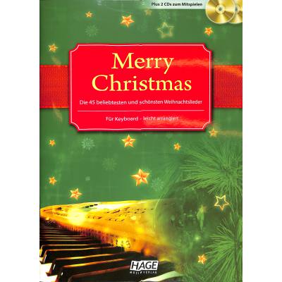 4026929910486 - Noten Merry Christmas 45 bekannte Weihnachtslieder Hage EH 1087 incl CD