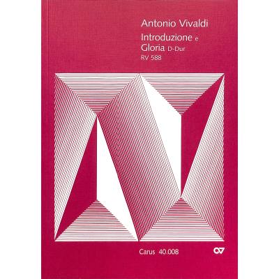 9790007057688 - Introduzione e gloria D-Dur RV 588