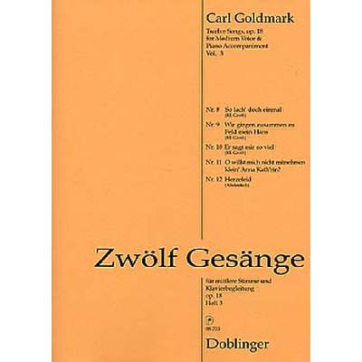 9790012405825 - 12 Gesänge op 18 Heft 3 (Nr 8-12) 9790012405825 - 12 Gesänge op 18 Heft 3 (Nr 8-12)
