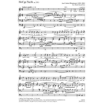 9790007162580 - Heilge Nacht + Osterlied