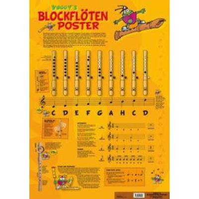 9783802405556 - Voggys Blockflöten-Poster 9783802405556 - Voggys Blockflöten-Poster