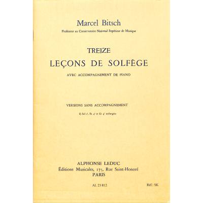 9790046238123 - 13 lecons de solfege version b sans accompagnement