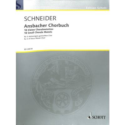9790001156912 - Ansbacher Chorbuch 9790001156912 - Ansbacher Chorbuch