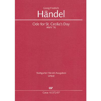 9790007051150 - Ode for St Cecilias day HWV 76