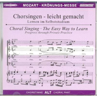 4013788003466 - Krönungsmesse KV 317 Chorstimme Alt 1 Audio-CD - Wolfgang Amadeus Mozart (Hörbuch)