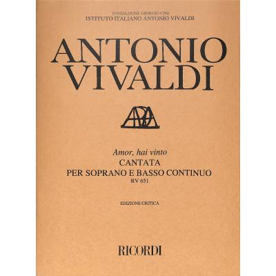 9790041912875 - Amor hai vinto RV 651