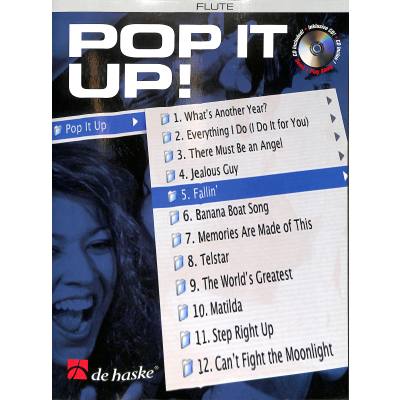 9789043120784 - Noten Pop it up incl CD 12 bekannte Stücke Querflöte HASKE 1043716