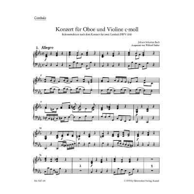 Konzert c-moll nach BWV 1060