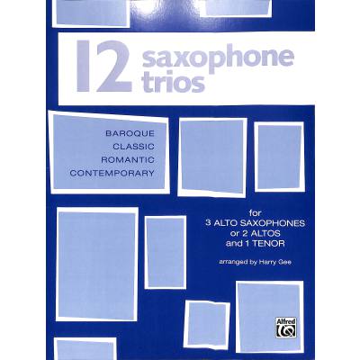 0029156155723 - 12 saxophone trios