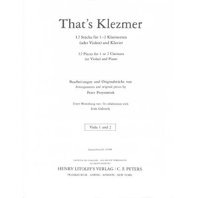 9790014109035 - Thats Klezmer 9790014109035 - Thats Klezmer