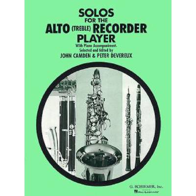 0073999055405 - Solos for the alto recorder player