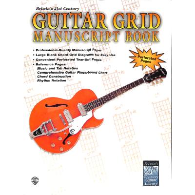 0654979007302 - NOTENHEFT GUITAR GRID MANUSCRIPT BOOK