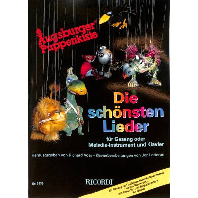 9783938809396 - Augsburger Puppenkiste Die schönsten Lieder für Gesang oder Melodie-Instrument und Klavier Geheftet