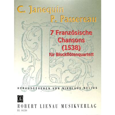 9790011402801 - 7 französische Chansons für Blockflötenquartett 9790011402801 - 7 französische Chansons für Blockflötenquartett