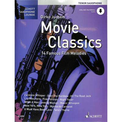 9783795745172 - Noten Movie classics Juchem Dirko incl download Code Tenorsaxophon ED 20982