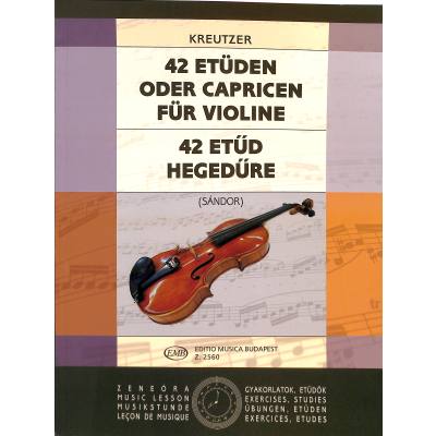 9790080025604 - 42 Etüden + Capricen