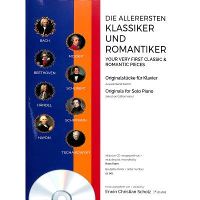 9790012085027 - Die allerersten Klassiker und Romantiker für Klavier Auswahlband m Audio-CD Geheftet