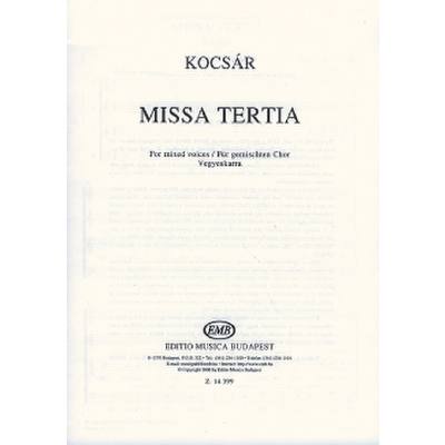 9790080143995 - Missa tertia