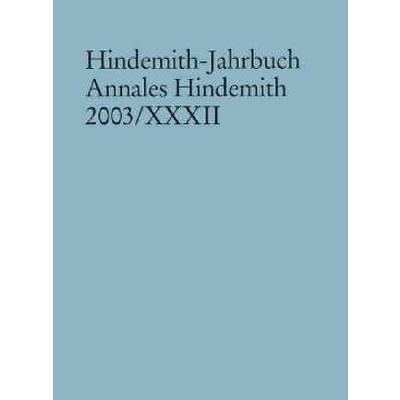 HINDEMITH JAHRBUCH ANNALES 2003/32