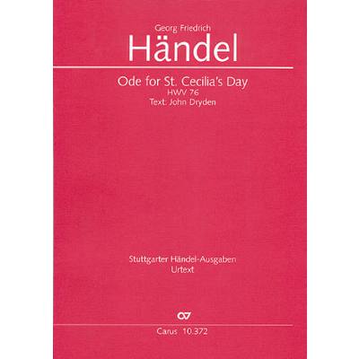 9790007043124 - Ode for St Cecilias day HWV 76