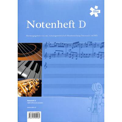 9783215052484 - Notenheft D A4 16 Blatt doppelseitig