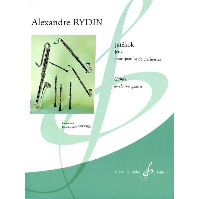 9790043081869 - Jatekok - jeux pour quatuoe de clarinettes 9790043081869 - Jatekok - jeux pour quatuoe de clarinettes
