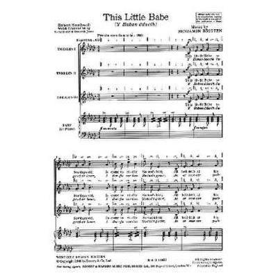 9790060829802 - This little babe (Ceremony of carols op 28) 9790060829802 - This little babe (Ceremony of carols op 28)