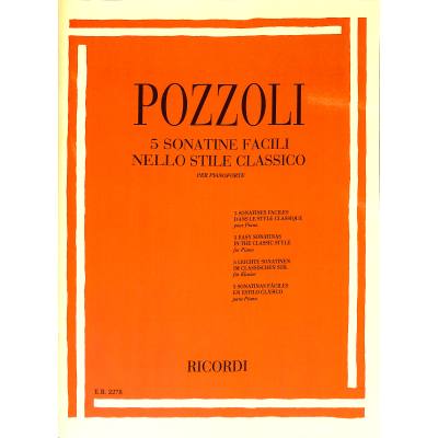 9790041822785 - 5 leichte Sonatine im klassischen Stil