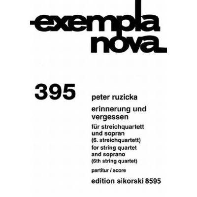 9790003036663 - Erinnerung und Vergessen - Quartett 6 9790003036663 - Erinnerung und Vergessen - Quartett 6