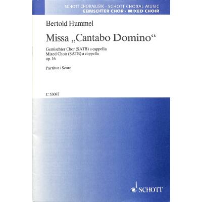 9790001154314 - Missa cantabo domino op 16