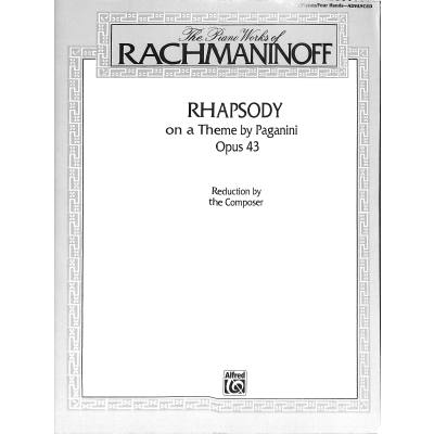 0029156149081 - Rhapsodie op 43 (Paganini Thema) 0029156149081 - Rhapsodie op 43 (Paganini Thema)