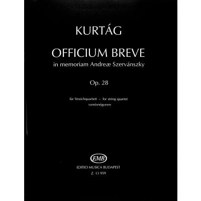 9790080139592 - Officium breve op 28