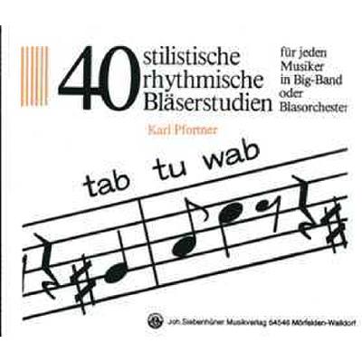 9783964186898 - Tab tu wab - 40 stilistische rhythmische Bläserstudien