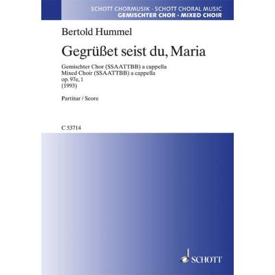9790001170925 - Gegrüsset seist du Maria op 97E 1