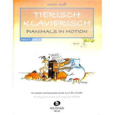 4031659034128 - Tierisch Klavierisch für Klavier m Audio-CDBd1 Kartoniert (TB)