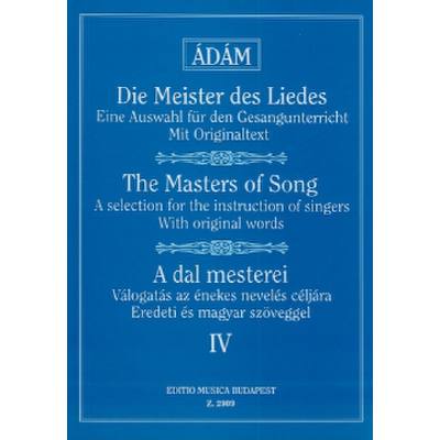 9790080029091 - Die Meister des Liedes 4 9790080029091 - Die Meister des Liedes 4